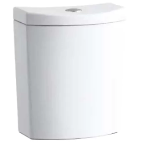 Kohler K3569-0, Toilet Tank With Top-Mount Two-Button Flush, Left-Hand Trip  Lever, Metal Lever, White Tank, Dual-Flush, 1.0 Or 1.6 Gpf, Persuade Curv  Series