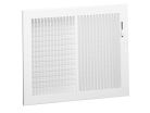 14" x 6" Sidewall/Ceiling Register, White, 1/3 Fin Spacing
