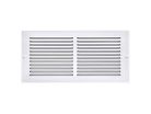 10" x 8" (Wall Opening Size) White Return Air Grille (650 Series)