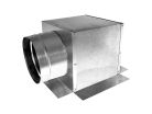 8" x 8" x 6" Ceiling Diffuser Box, Side Outlet