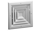8" x 8" Ceiling Diffuser, 4-Way, White