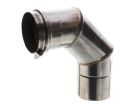 3" 90 Degree Elbow with Clamp, Power Vent, Stainless Steel