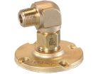 1/2" Brass 90 Degree Elbow Wall Flange