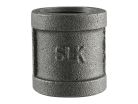 1/2" x 1/4" Black Malleable Iron Reducing Coupling