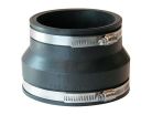 4" Flexible Banded Coupling, Clay x Cast Iron, PVC or Steel Pipe
