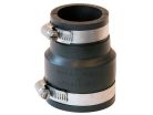 2" x 1-1/2" Flexible Banded Coupling, Clay x Cast Iron, PVC or Steel Pipe