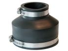 4" x 2" Flexible Banded Pipe Coupling, Connects Cast Iron, PVC, Copper, Steel or Lead Pipe