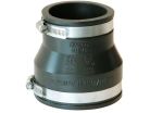 4" x 3" Flexible Banded Pipe Coupling, Connects Cast Iron, PVC, Copper, Steel or Lead Pipe