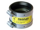 2" x 1-1/2" Stainless Steel Shielded Banded Transition Coupling, Connects Cast Iron x Cast Iron, Plastic, Steel, or Copper Pipe