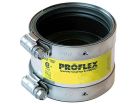 1-1/2" x 1-1/4" Stainless Steel Shielded Banded Transition Coupling, Connects Cast Iron x Copper Pipe