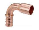 3/4" PEX Copper 90 Degree Elbow, Insert x Male (Installation by Non-Professional may void Viega's LLC limited warranty)