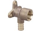 3/4" PEX Brass Drop Ear 90 Degree Elbow, Lead-Free, Crimp x Female (Installation by Non-Professional may void Viega's LLC limited warranty)