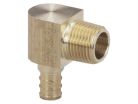 1/2" PEX Brass 90 Degree Elbow, Lead-Free, Crimp x Male (Installation by Non-Professional may void Viega's LLC limited warranty)