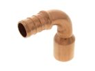 1/2" PEX Copper 90 Degree Crimp Elbow, Insert x Sweat (Installation by Non-Professional may void Viega's LLC limited warranty)