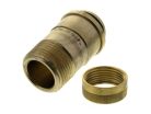 3/4" x 1" PEX Manabloc Brass Supply Reducing Adapter, Lead-Free, Male x Manabloc (Installation by Non-Professional may void Viega's LLC limited warranty)
