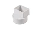 2" x 3" x 4" PVC Downspout Reducing Adapter, Sewer and Drain, Downstout x Hub