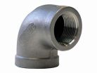 1/4" Stainless Steel 90 Degree Elbow, Type 304, Schedule 40, Threaded