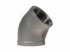 1/2" Stainless Steel 45 Degree Elbow, Type 304, Schedule 40, Threaded