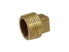 3/4" Brass Cored Square Head Plug, Lead-Free