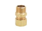 5/8" x 1/2" Brass Compression Reducer Reducing Adapter, Lead-Free, OD x Male