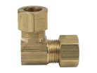 5/8" Brass Compression 90 Degree Elbow, Lead-Free