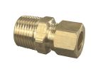 7/8" x 3/4" Brass Compression Reducer Reducing Adapter, Lead-Free, OD x Male
