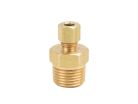 1/4" x 1/2" Brass Compression Reducer Reducing Adapter, Lead-Free, OD x Male