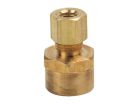 1/4" x 1/2" Brass Compression Reducing Adapter, Lead-Free, OD x Copper