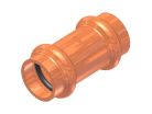 1-1/4" Copper Coupling with Stop, Lead-Free, Copper x Copper