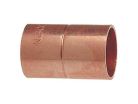 1/2" Copper Coupling with Stop, Copper x Copper x Copper, Pack of 25