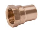 1/2" x 1/4" Copper Reducing Adapter, Copper x Female