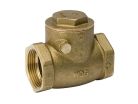 3/4" Brass Swing Check Valve, Lead-Free, Iron Pipe x Iron Pipe