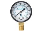 2" x 1/4" Brass Pressure Gauge, Lead-Free, 200 PSI