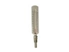 1/2" Hot Water Thermometer, Steel Well, Straight