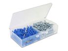 1/4" Plastic Anchor Kit with Drill Bit, Pack of 100