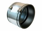4" x 4" Strong Back PVC Shielded Coupling (Clay to Cast Iron, PVC, Steel, Lead)