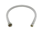 20" Braided Stainless Steel Faucet Connector, 3/8" Compression x 1/2" FIP