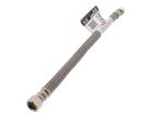 12" Pro-Series Braided Stainless Steel Hose Faucet Supply Connector (3/8" x 3/8" Compression Thread)