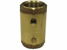 1-1/4" FNPT Low Lead Brass Spring Check Valve with Taps