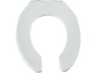 Round Plastic Toilet Seat, White