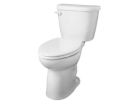 17" Rough-In Two-Piece Elongated ErgoHeight Toilet, White,1.28 GPF