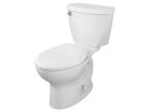 2-Piece Elongated Standard Height Toilet (12" Rough-In),White, 1.6 GPF
