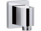 Wall-mount supply Elbow, check valve, Polished Chrome