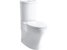 Two- Piece Elongated Toilet with Skirted Persuade Dual-Flush