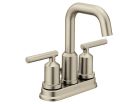 High-Arc Bathroom Faucet, Centerset 2-Handle , Pop-Up Assembly , Brushed Nickel