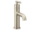 Brushed Nickel One-Handle Single Hole Modern Bathroom Sink Faucet, 1.2 GPM