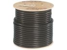 1" x 100' Flexible Gas Pipe, Stainless Steel, Black