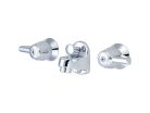 Central Brass 1177-DA, Two-Handle Shelf Back Bathroom Faucet, 4"-6" Center, Chrome, 2 gpm