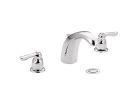 Moen 4945, Two-Handle Widespread Low Arc Bathroom Faucet, 8" - 16" Center, Chrome, 1.5 gpm, Chateau Collection