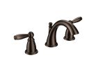 Moen T6620ORB, Two-Handle Widespread High Arc Bathroom Faucet, 8" - 16" Center, Oil-Rubbed Bronze, 1.5 gpm, Brantford Collection